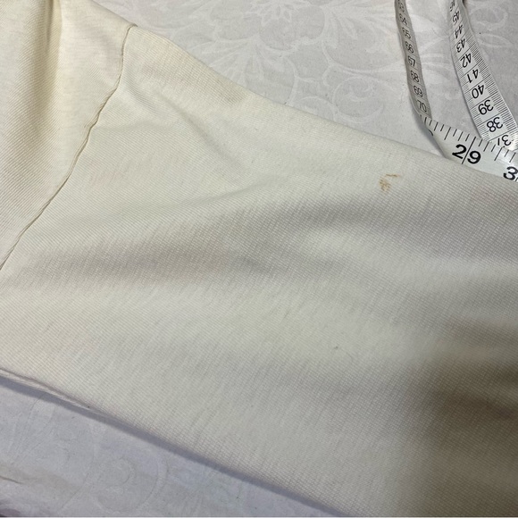 Vintage Maui Haleakala Logo Crazy Shirt Collared Longsleeve Cream with Flaws - Picture 7 of 11